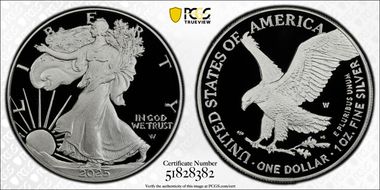 2025-W $1 Silver Eagle PR70DCAM