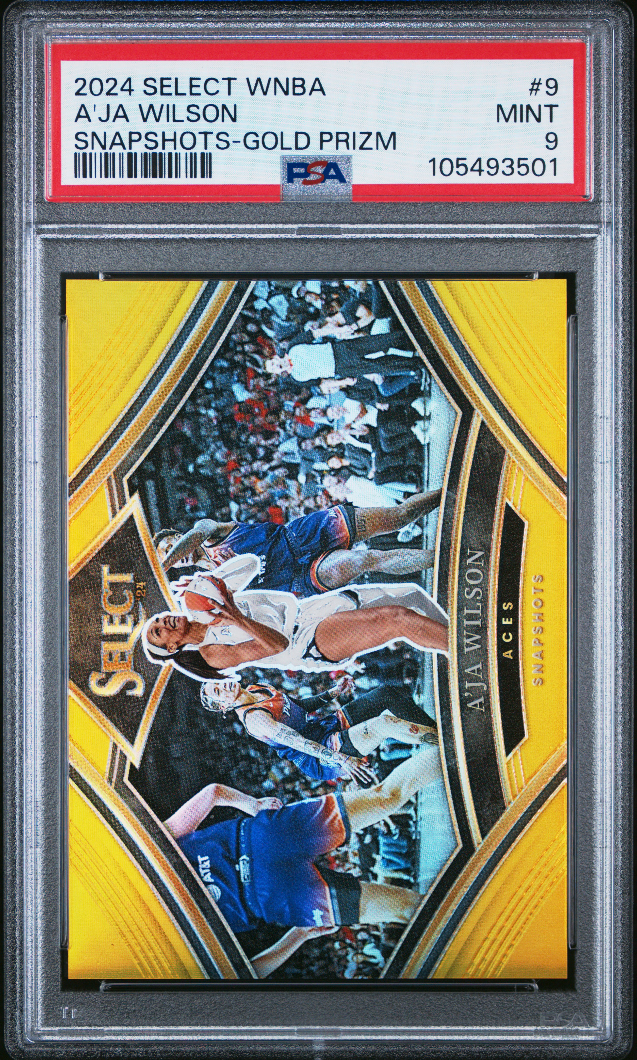 2024 #9 A'Ja Wilson PSA 9 Panini Select WNBA Snapshots