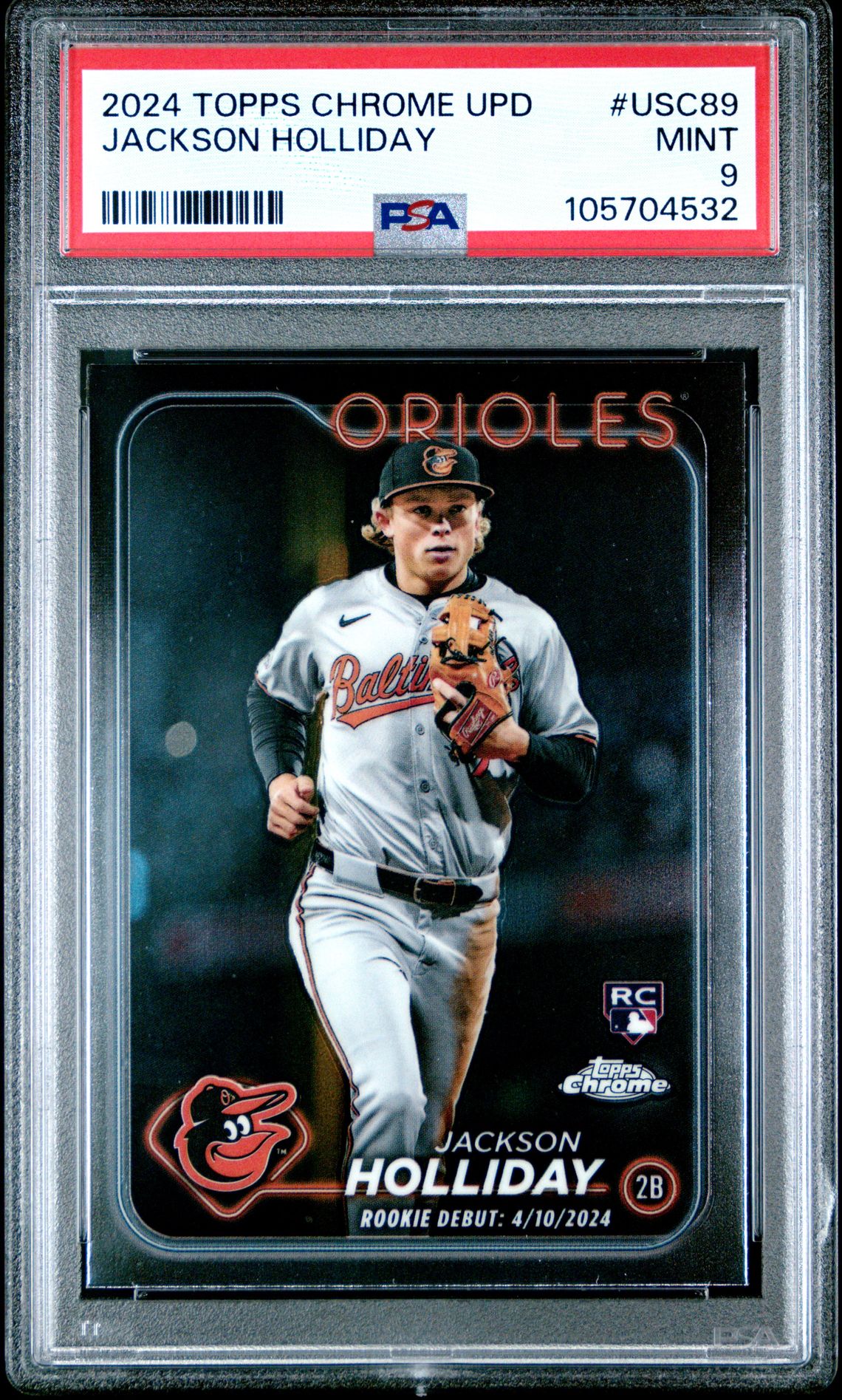 2024 Topps TOPPS CHROME UPDATE #USC89 Jackson Holliday front