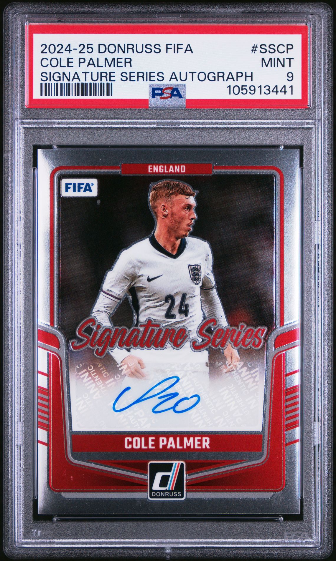 2024-25 Panini Donruss Fifa Signature Series Autographs Cole Palmer #Sscp Mint 9 front