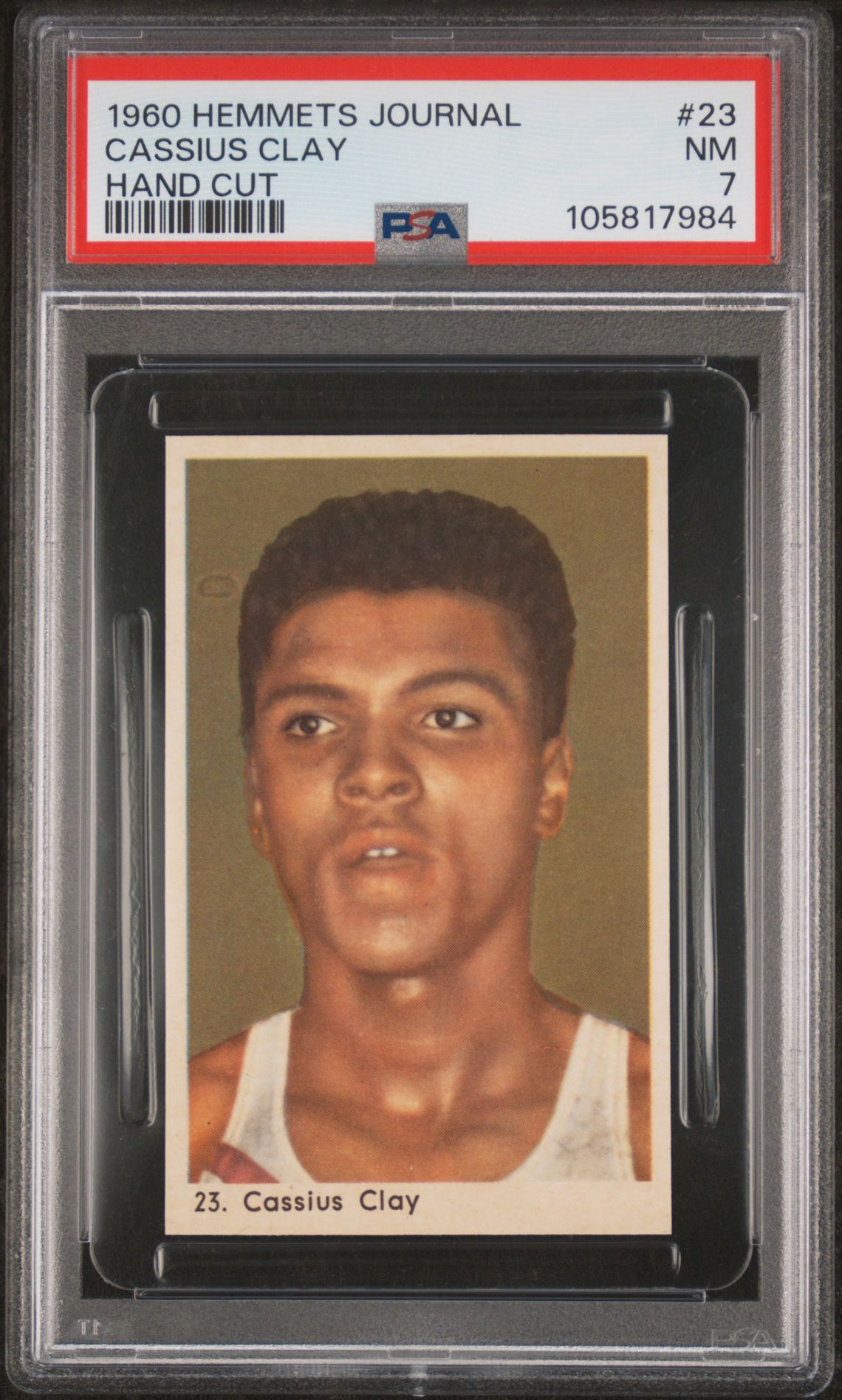 1960 HEMMETS JOURNAL-HAND CUT Gold #23 Cassius Clay front
