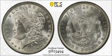1888-O $1 MS65