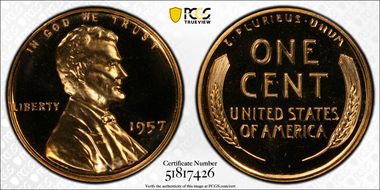 1957 1C PR68CAM