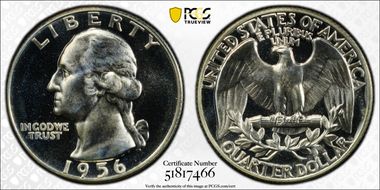 1956 25C PR67
