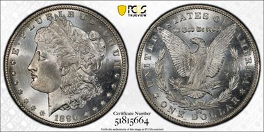 1890-CC $1 MS64+