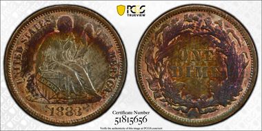 1883 10C AU58