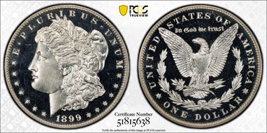 1899 $1 PR65CAM