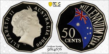 2000 50C Millennium - Colorized PR69DCAM