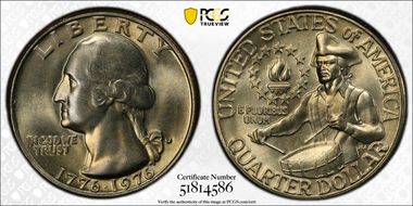 1976-D 25C Clad MS66