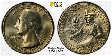 1976-D 25C Clad MS65