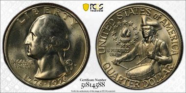 1976-D 25C Clad MS65