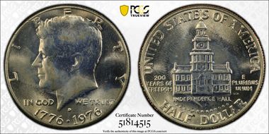 1976-D 50C Clad MS66