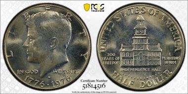 1976-D 50C Clad MS66