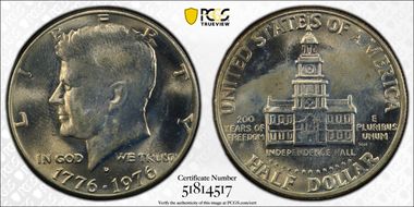 1976-D 50C Clad MS66