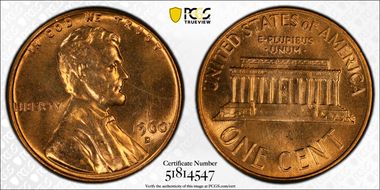 1960-D 1C Large Date MS64RD