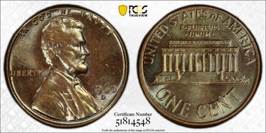 1960-D 1C Large Date MS64BN