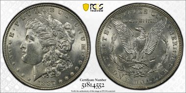 1887 $1 MS64