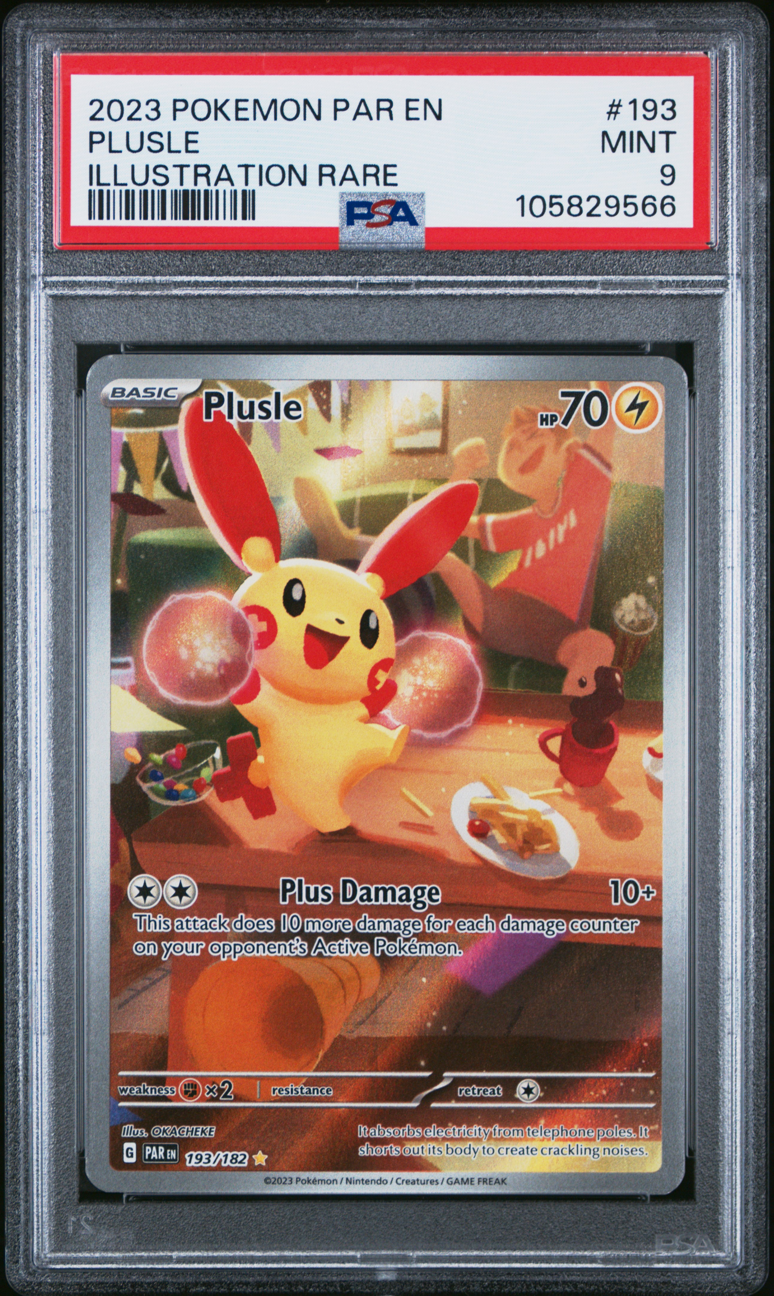 2023 #193 Plusle PSA 9 Par EN-Paradox Rift