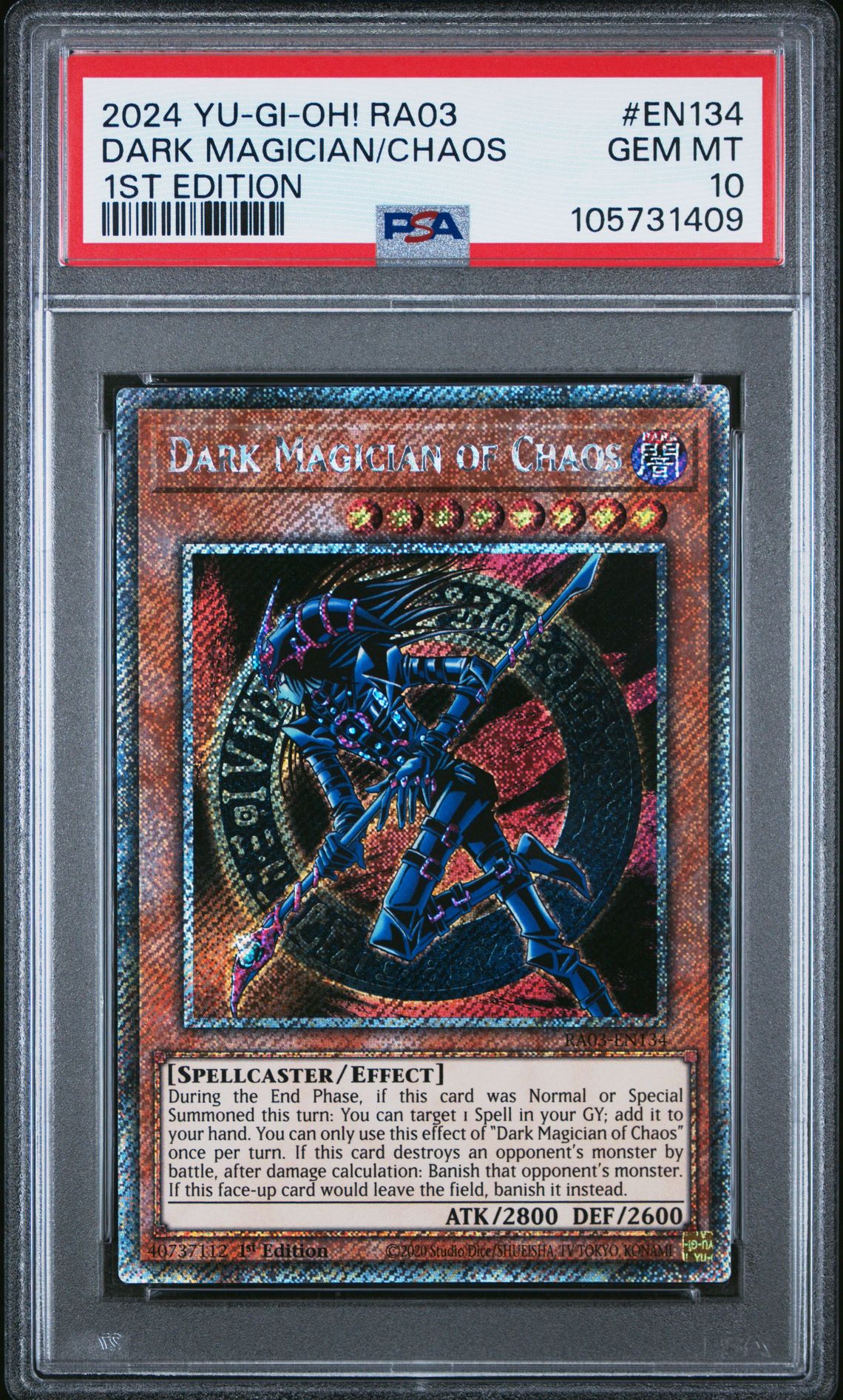 2024 Yu-Gi-Oh! YU-GI-OH! RA03-QUARTER CENTURY BONANZA 1St Edition #EN134 Dark Magician/Chaos front