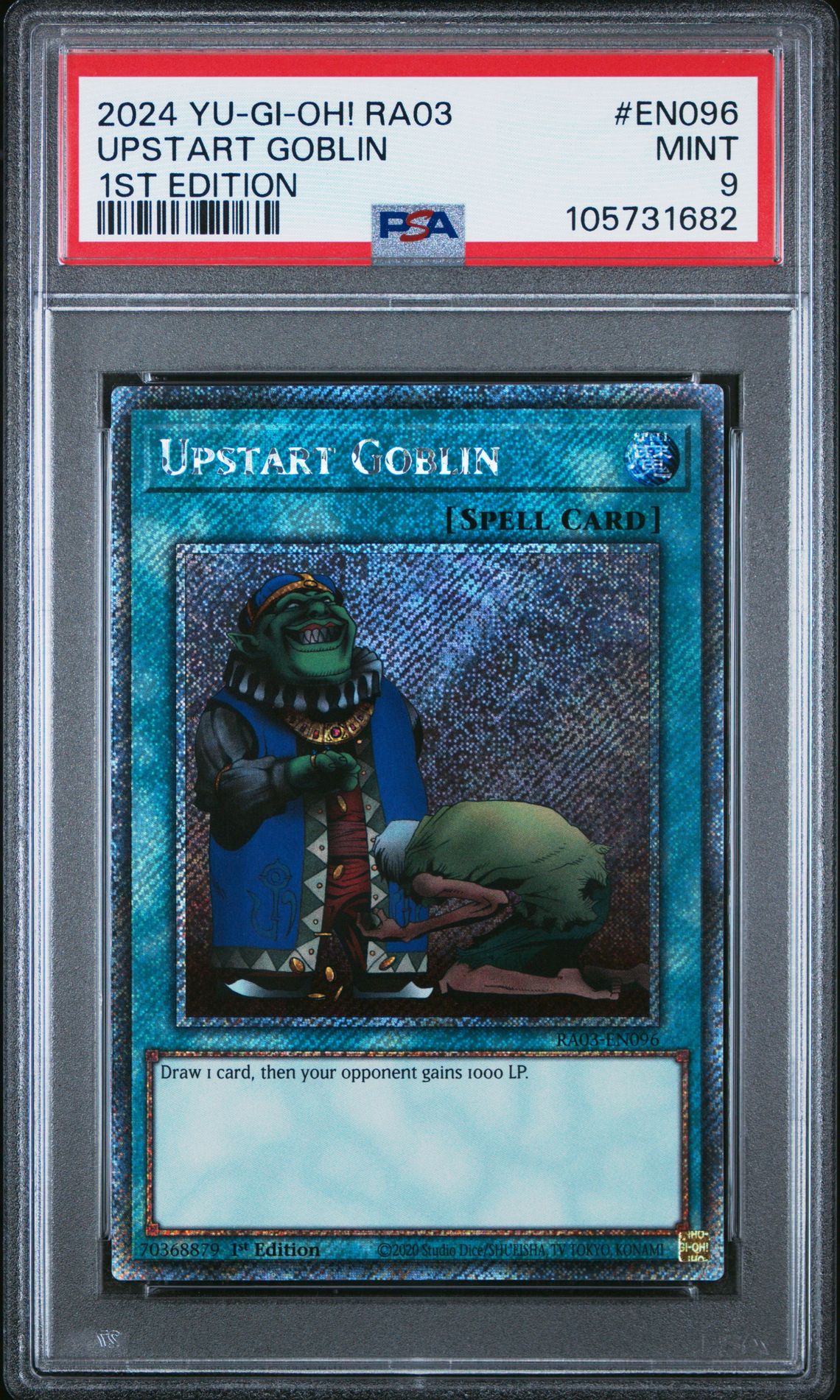 2024 Yu-Gi-Oh! YU-GI-OH! RA03-QUARTER CENTURY BONANZA 1ST EDITION #EN096 Upstart Goblin front