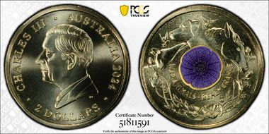 2024-C $2 War Animal Remembrance Colorized MS70