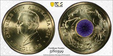 2024-C $2 War Animal Remembrance Colorized MS70