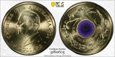 2024-C $2 War Animal Remembrance Colorized MS70