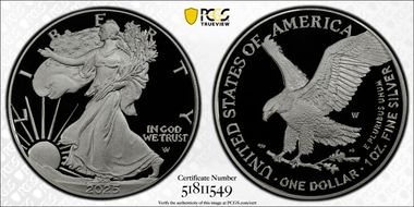 2025-W $1 Silver Eagle First Strike PR70DCAM