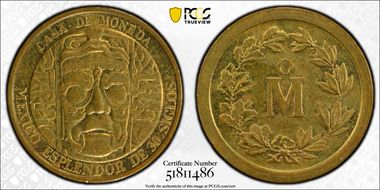 1989-Mo Medal Esplendor de 30 Siglos Brass MS65