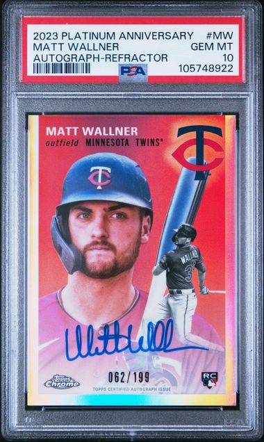 2023 Topps Topps Chrome Refractor #matt_wallner Platinum Matt Wallner front
