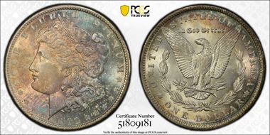 1890 $1 MS65+