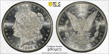 1884-CC $1 MS63