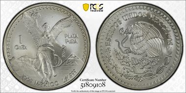 1993-Mo Onza Libertad Ag MS69