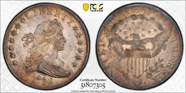 1798 $1 Large Eagle AU53