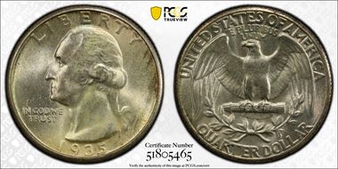 1935 25C MS67