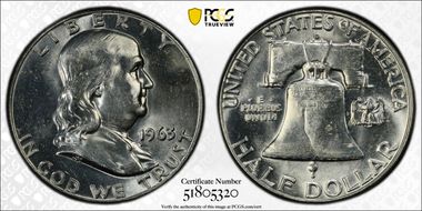 1963-D 50C MS63