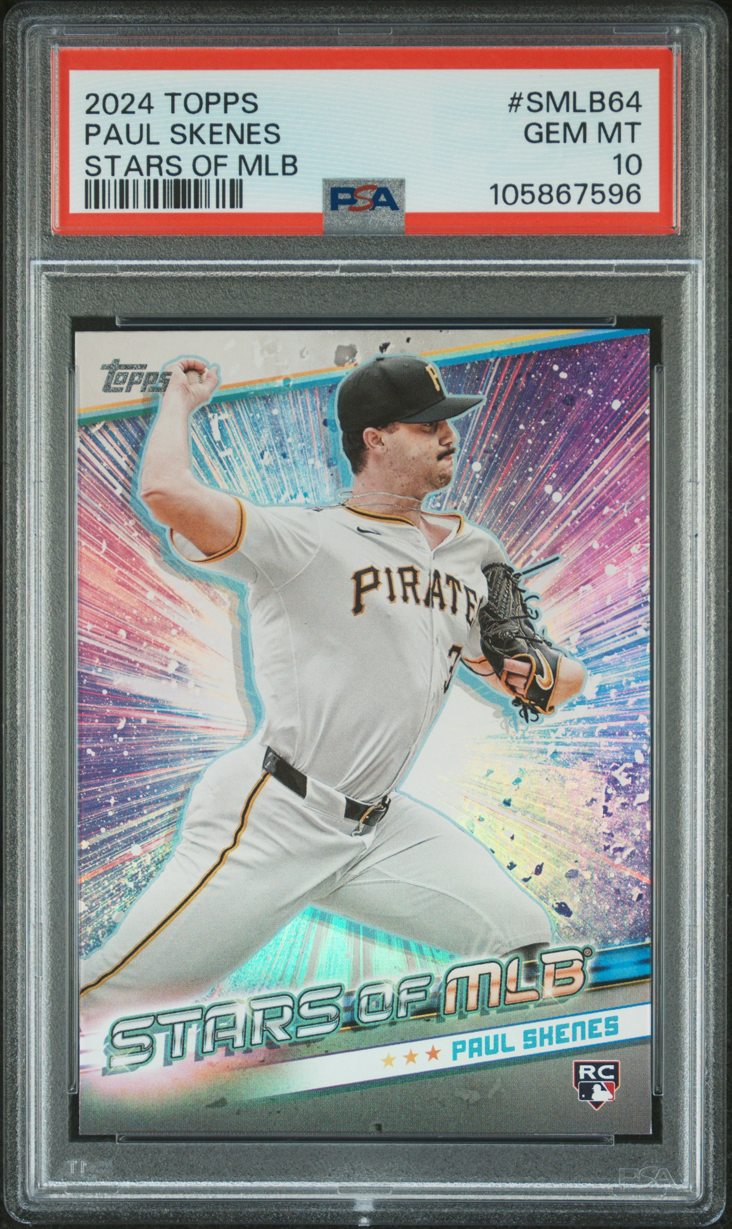 2024 Topps Stars Of Mlb Paul Skenes #Smlb64 (Update) Gem Mt 10 front