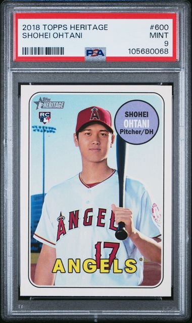 2018 Topps Topps Heritage #600 Shohei Ohtani front