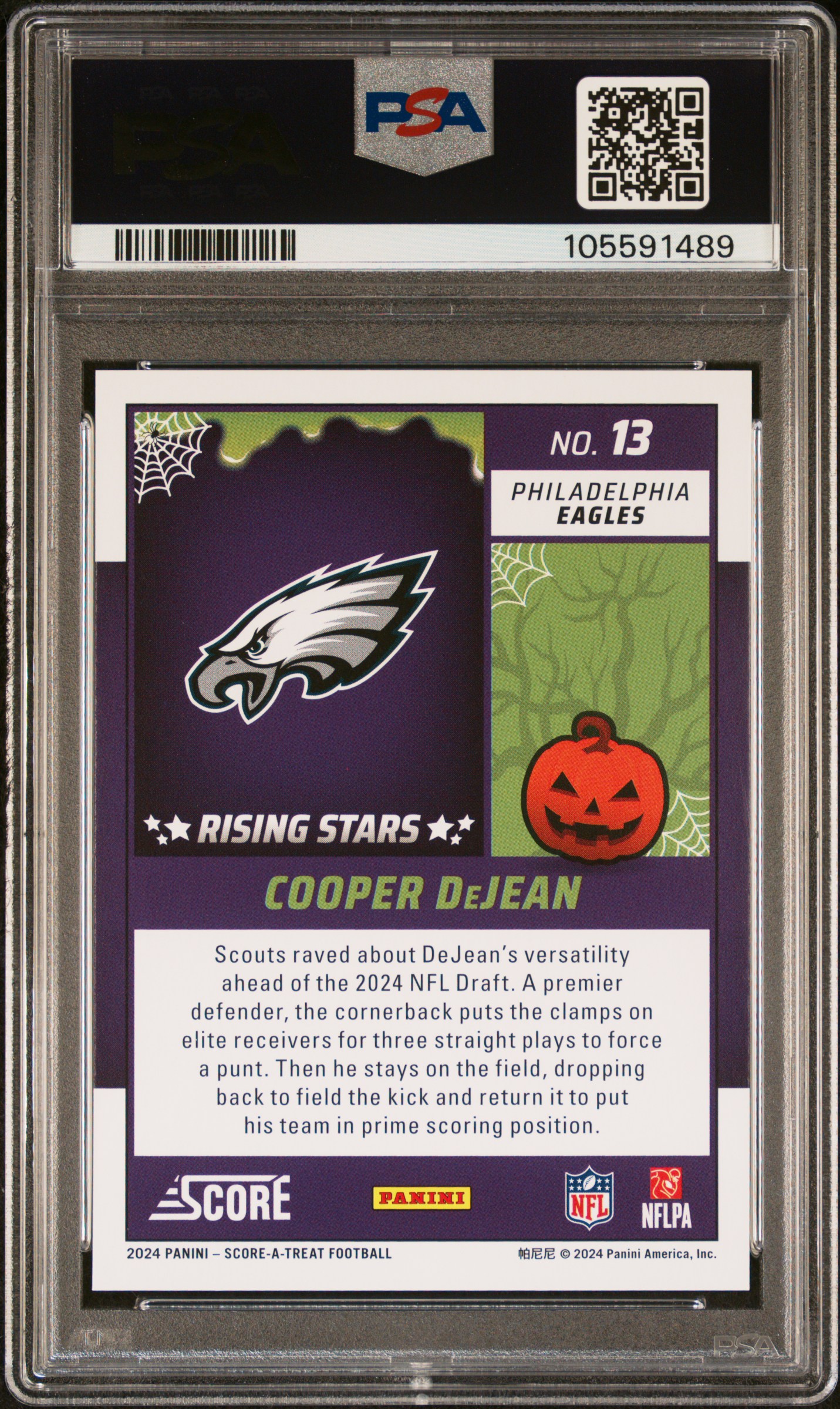 2024 Panini Score-A-Treat Rising Stars Cooper Dejean #13 (Rising Stars-Bats) Gem Mt 10 front