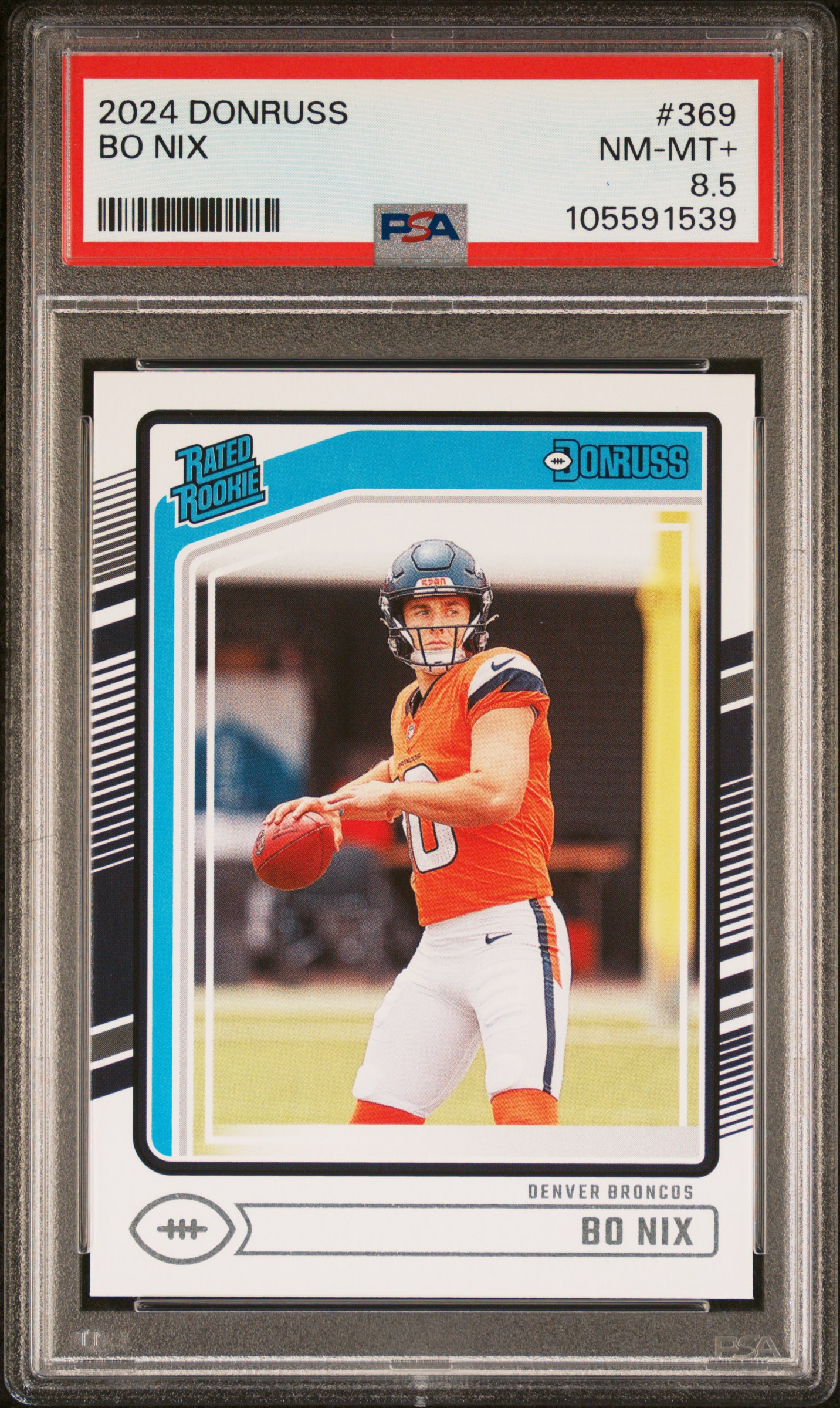 2024 Panini Donruss Bo Nix #369 Nm-Mt+ 8.5 front