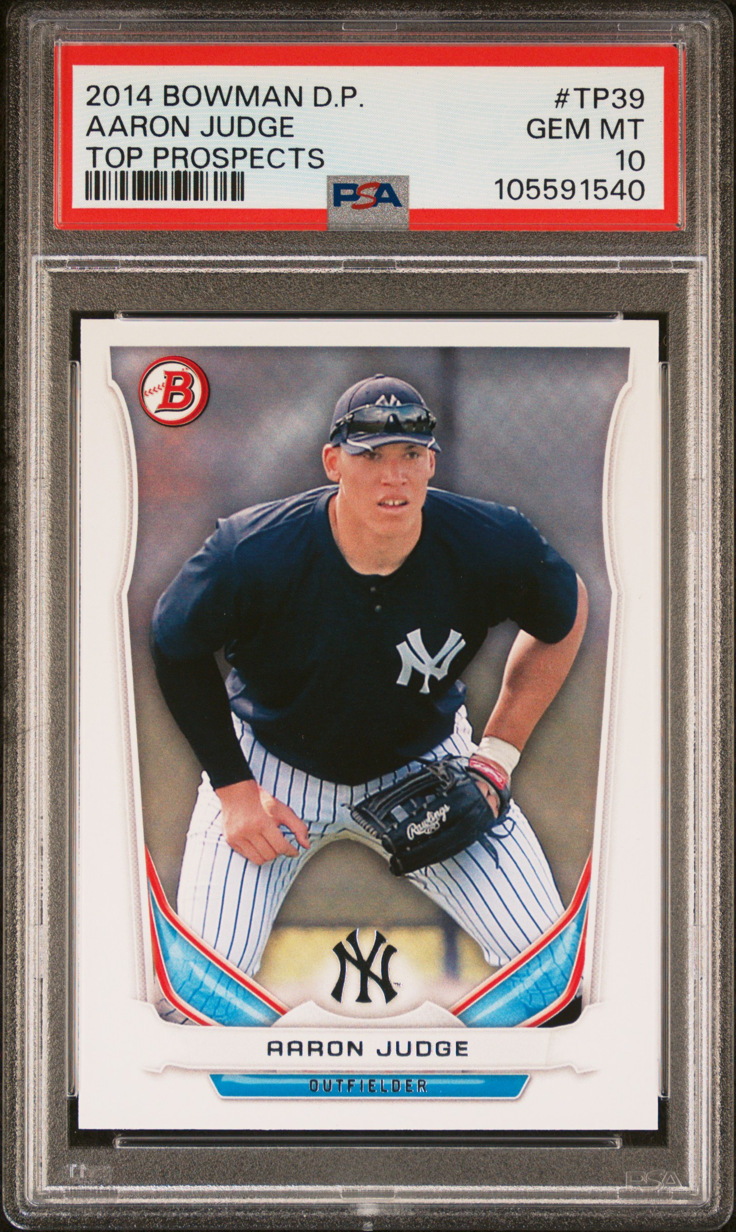 2014 Bowman Draft Picks Top Prospects Aaron Judge #Tp39 (Top Prospects) Gem Mt 10 front