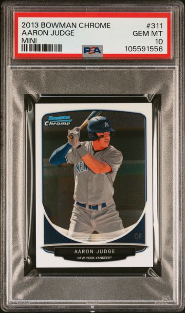 2013 Bowman Chrome Mini Aaron Judge #311 (Mini) Gem Mt 10 front