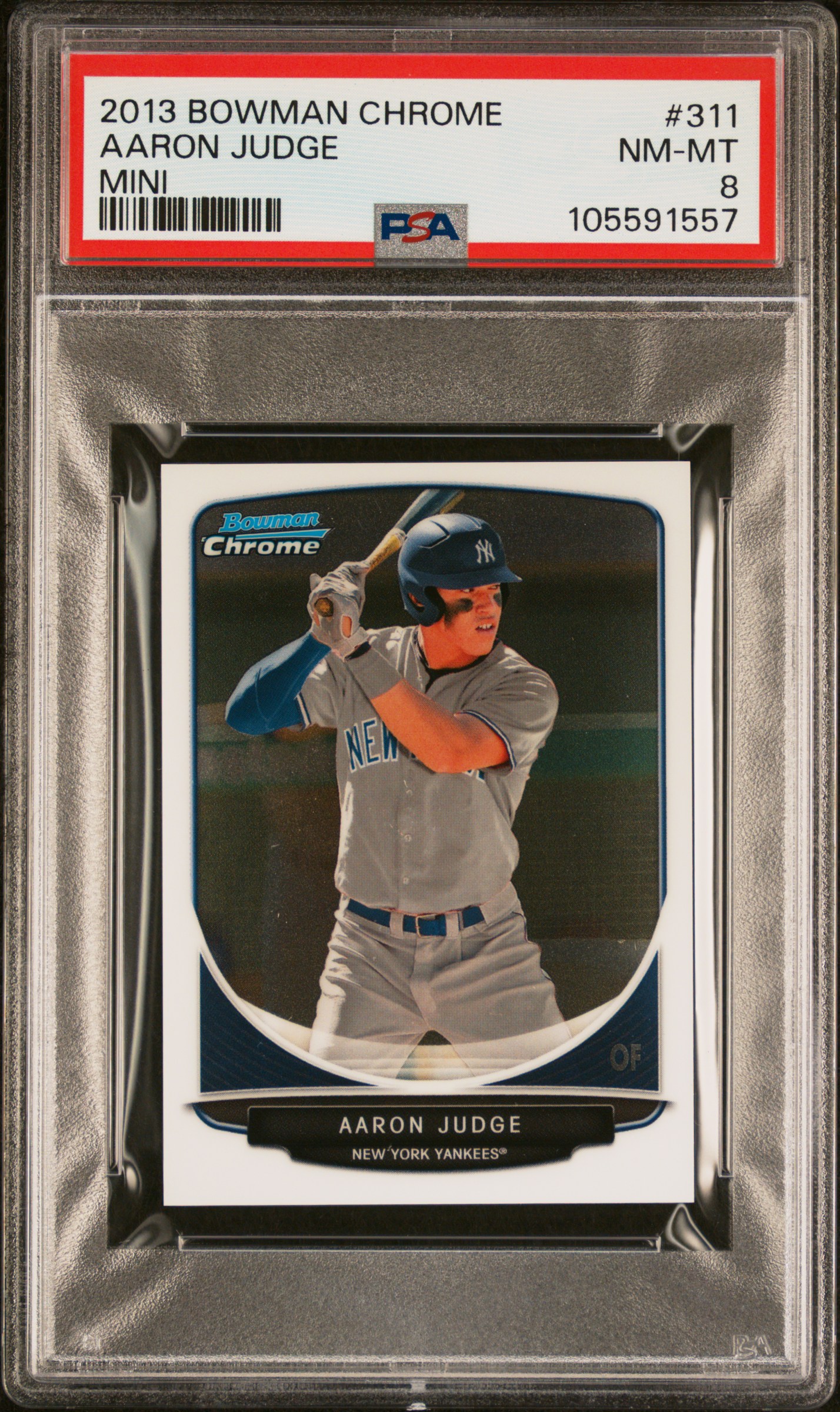 2013 Bowman Chrome Mini Aaron Judge #311 (Mini) Nm-Mt 8 front
