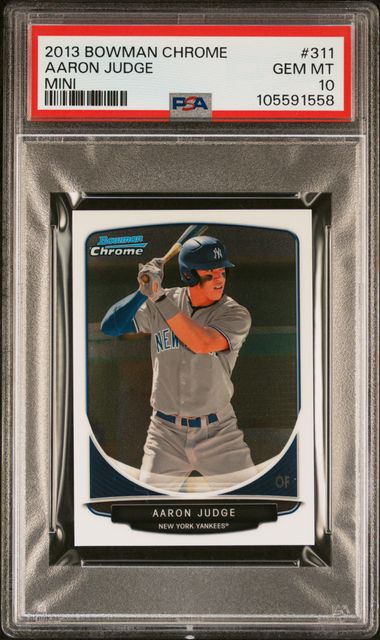 2013 Bowman Chrome Mini Aaron Judge #311 (Mini) Gem Mt 10 front