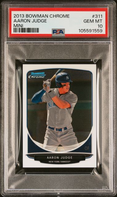 2013 Bowman Chrome Mini Aaron Judge #311 (Mini) Gem Mt 10 front