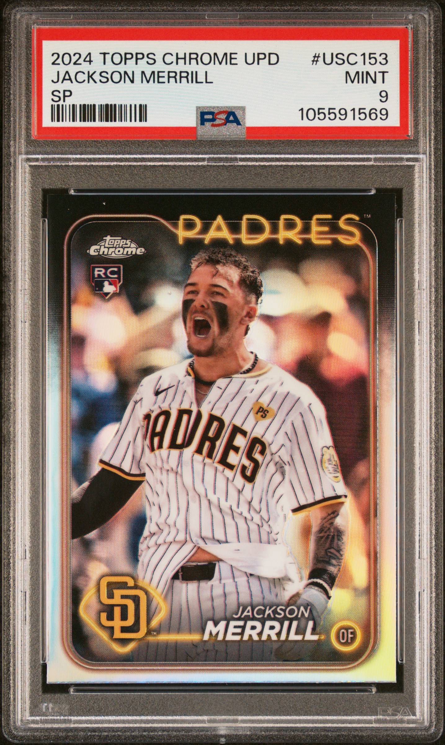 2024 Topps Chrome Update Jackson Merrill #Usc153 (Sp) Mint 9 front