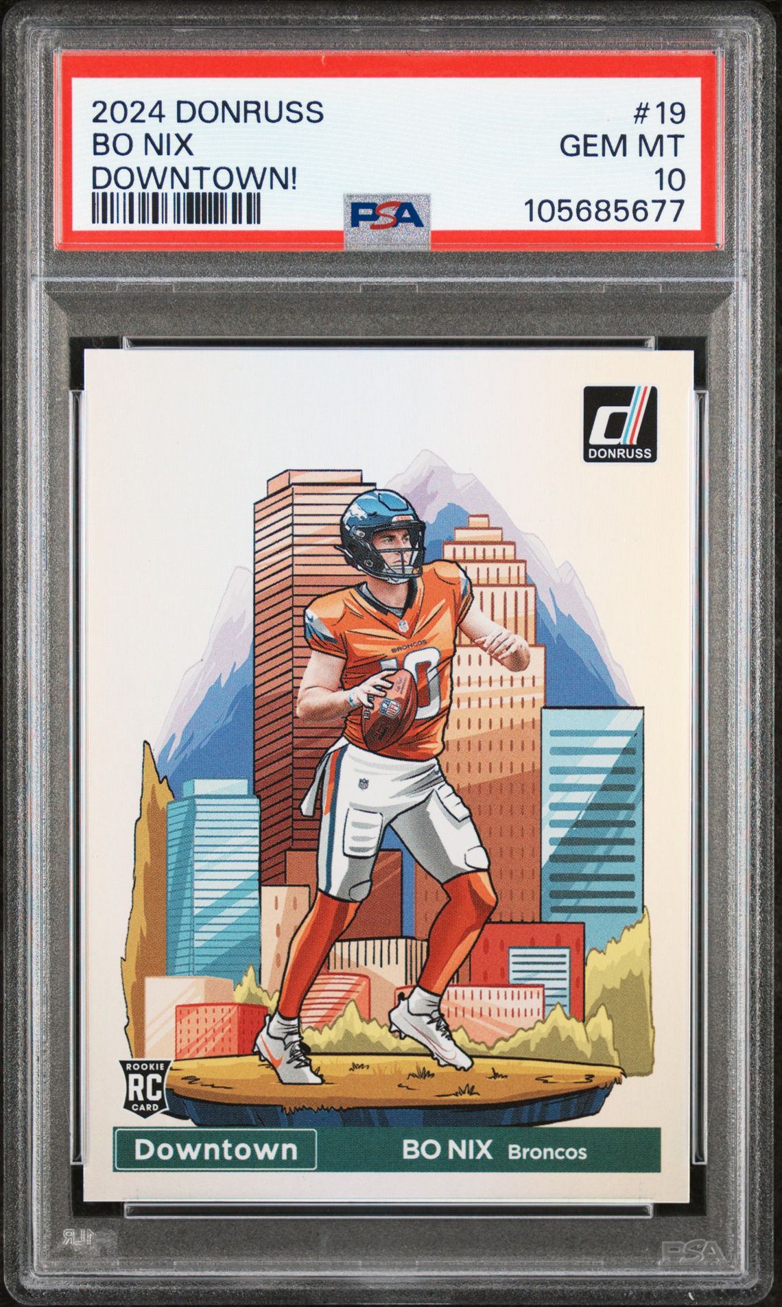 2024 Panini PANINI DONRUSS DOWNTOWN! #19 Bo Nix front