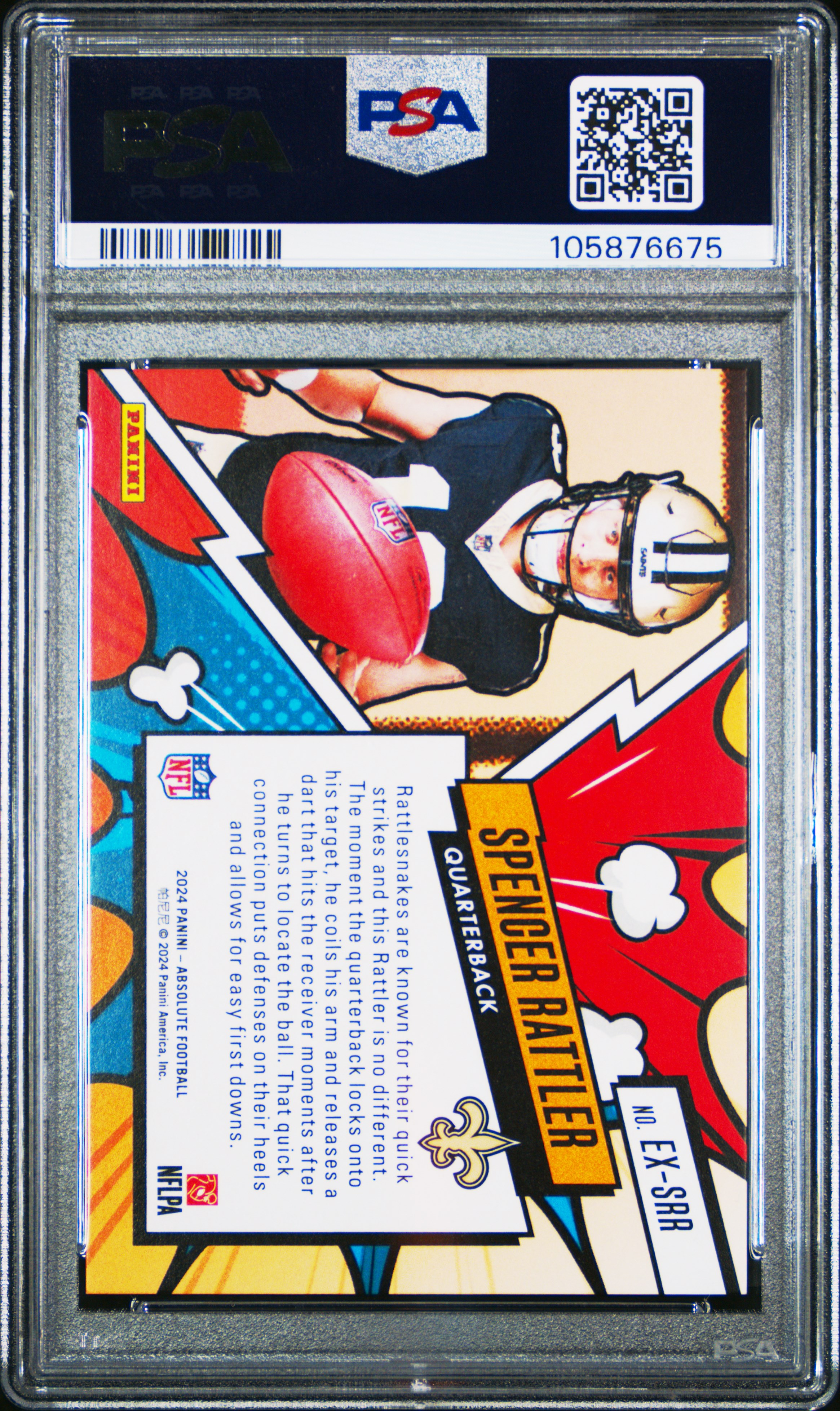 2024 Panini Absolute Explosive Spencer Rattler #Exsrr Mint 9 back