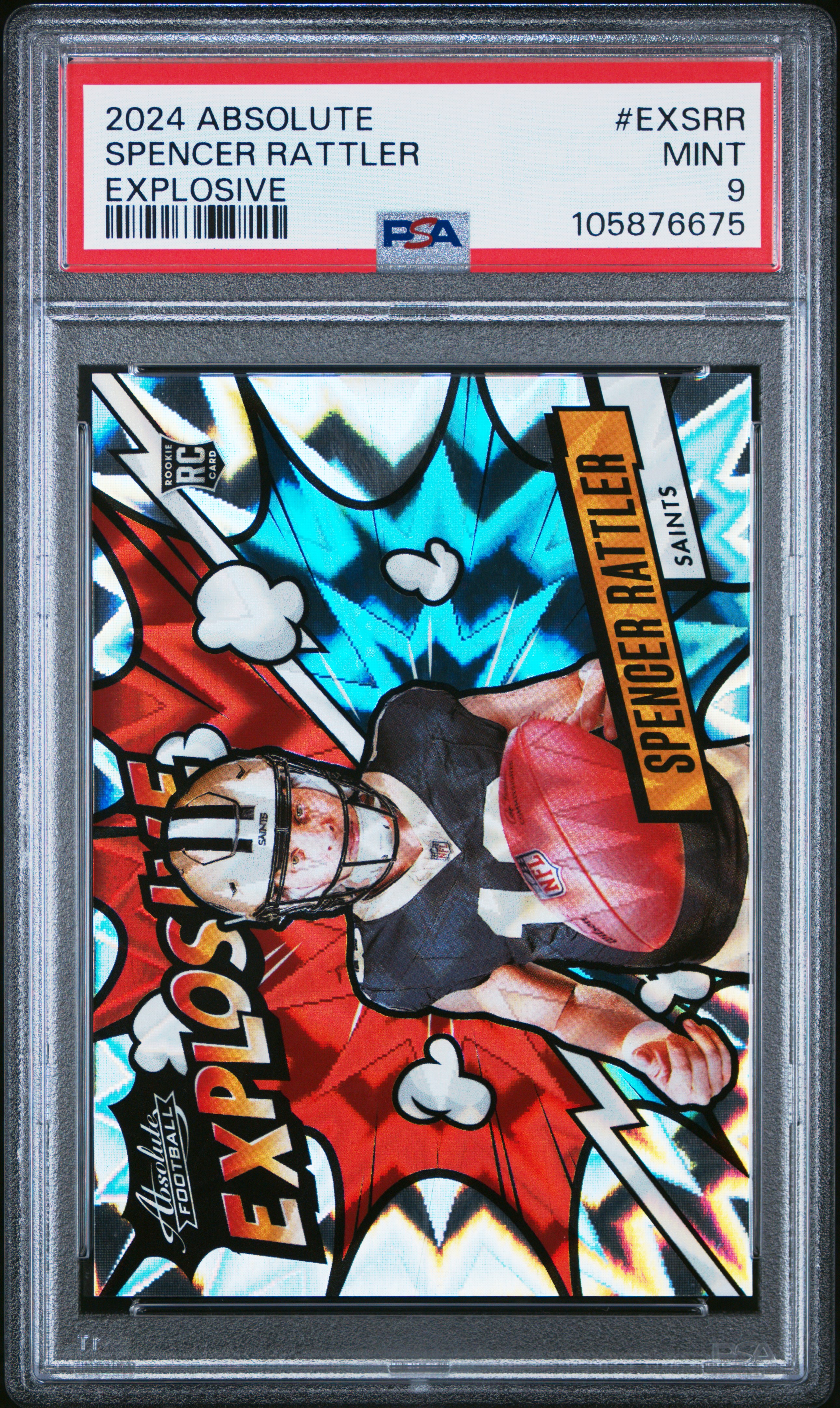 2024 Panini Absolute Explosive Spencer Rattler #Exsrr Mint 9 front