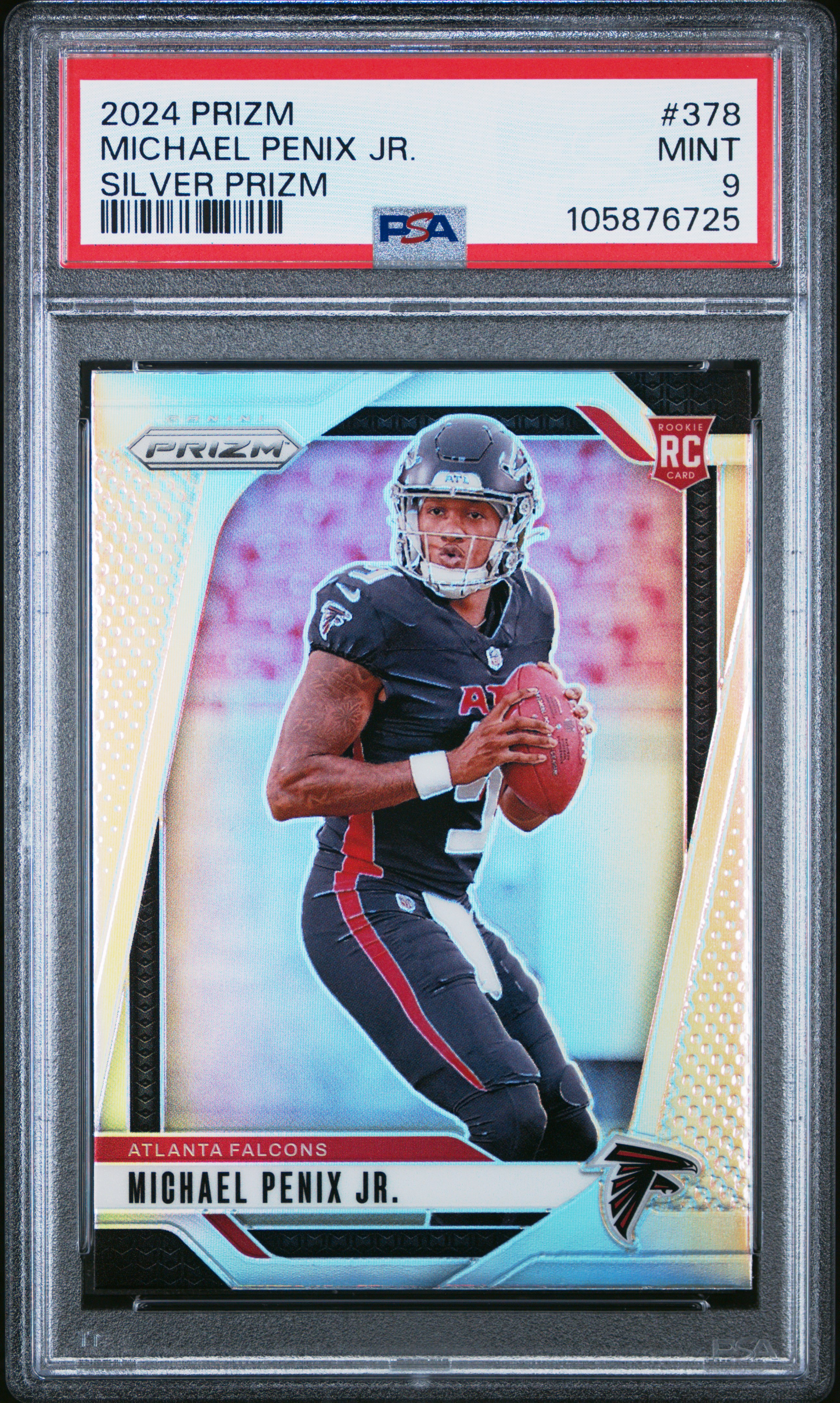 2024 Panini Prizm Michael Penix Jr. #378 (Silver Prizm) Mint 9 front